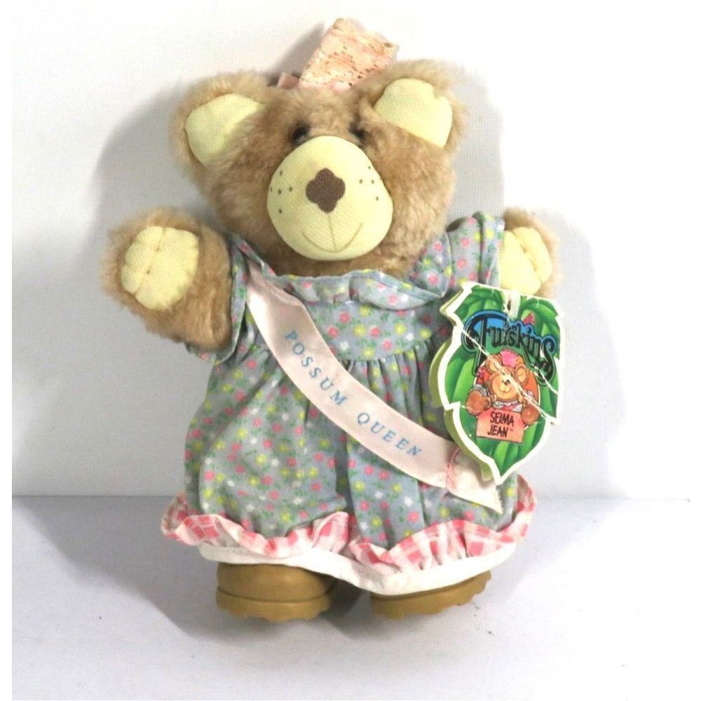 Vintage Furskins 1980s Selma Jean Possum Queen Collectible Bear Xavier Roberts
